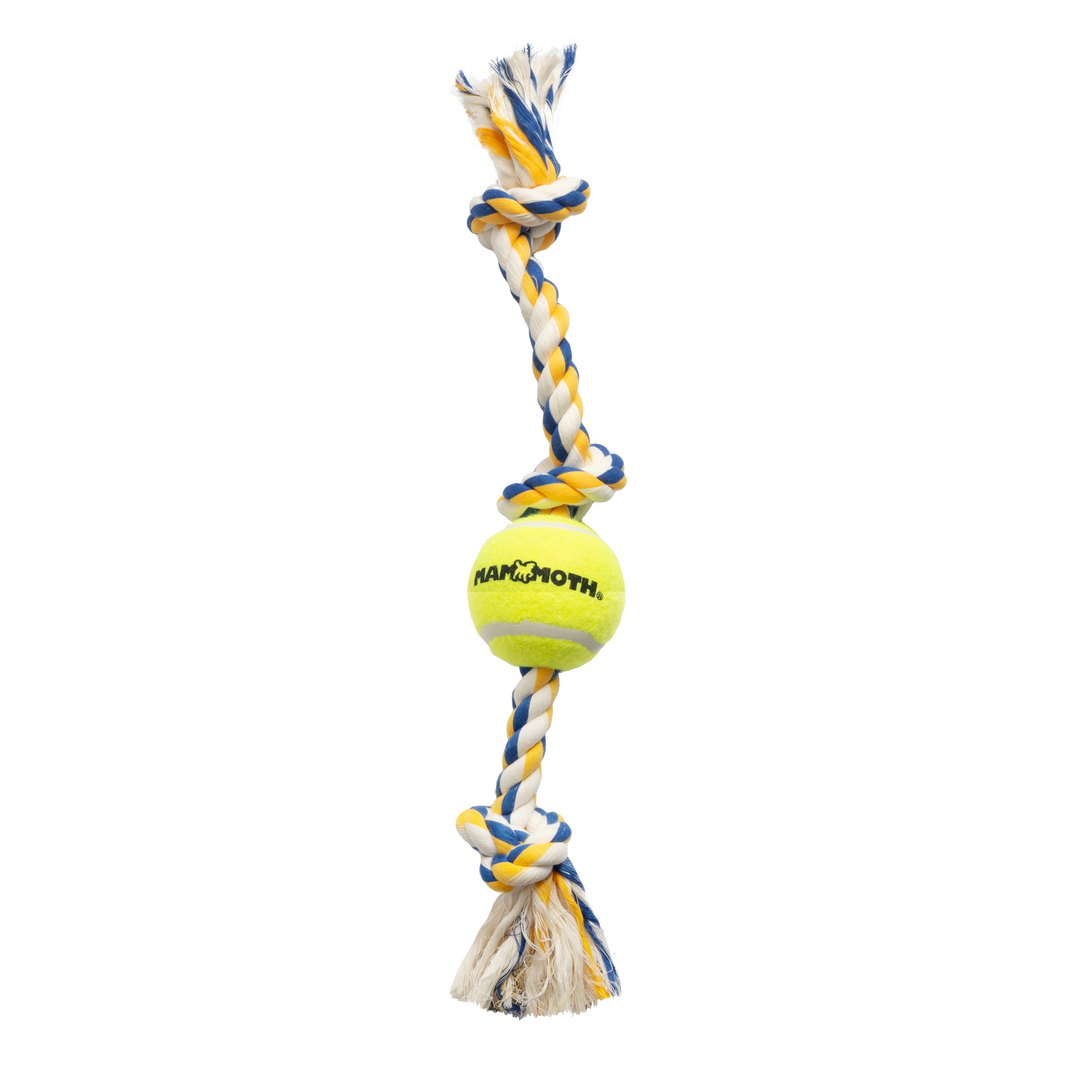 Flossy Chews Extra Large 36 Inch 5 Knot Cottonblend Tug Rope Dog Toy, Durable Rope Chew Toy for Large Dogs over 80 Lbs, Assorted Colors